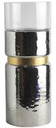 A & B Home Halloway Silver/Gold Candle Holder-0