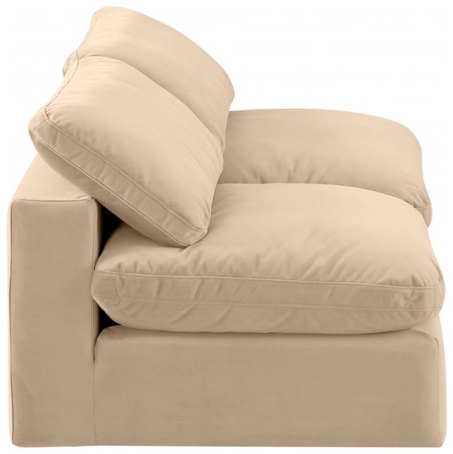 Meridian Furniture Comfy 2-Piece Beige Velvet Armless Sofa-2