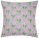 Laura Park Designs Marigold Ticking Stripe Pink Decorative Pillow-0