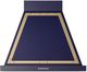 Ilve® Nostalgie II Noblesse 30" Midnight Blue Wall Mounted Range Hood with Noblesse Frame-0