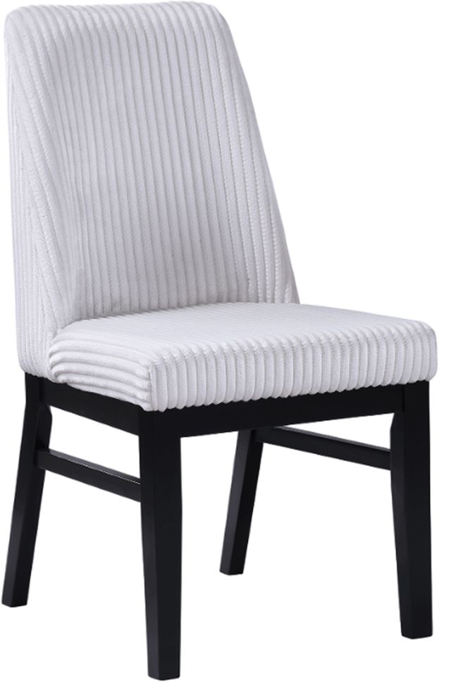 Crown Mark Hadley White/Black Dining Side Chair-0