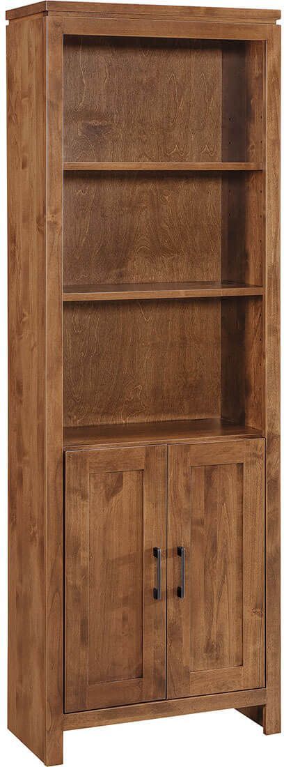 Archbold Furniture Customizable 2 West 24" x 72" Bookcase with Doors-0