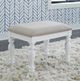 Liberty Furniture Summer House I Gray/Oyster White Vanity Stool-1