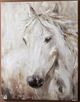 Giftcraft Brown/Gray/White Print Canvas with Horse-1