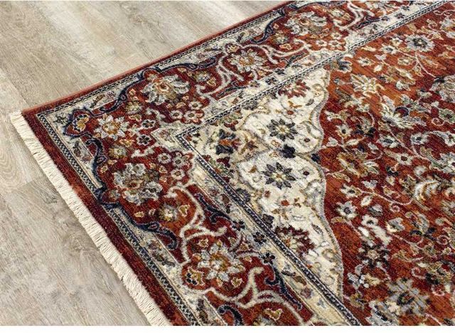 Kalora Interiors Serene Blue/Cream/Red 6' x 8' Rug-1