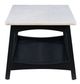 Powell® Quincey White Coffee Table with Dark Gray Base-3