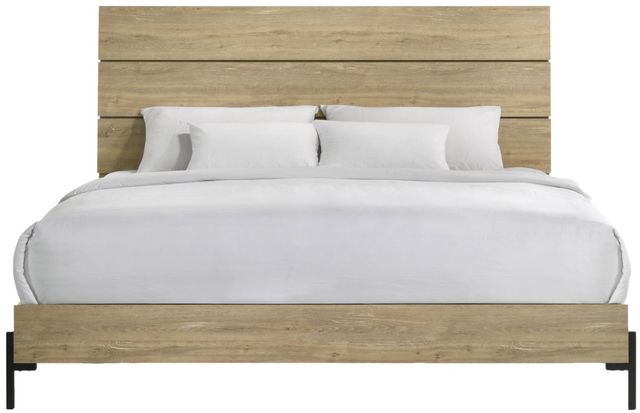 Intercon Newhall Vintage Oak Melamine King Panel Bed-2