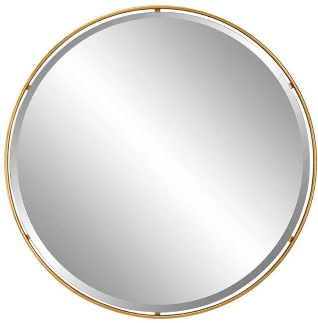 Uttermost® Canillo Gold Round Mirror-0