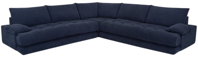 Franklin™ Neptune 3-Piece Maples Denim L-Shape Sectional-0