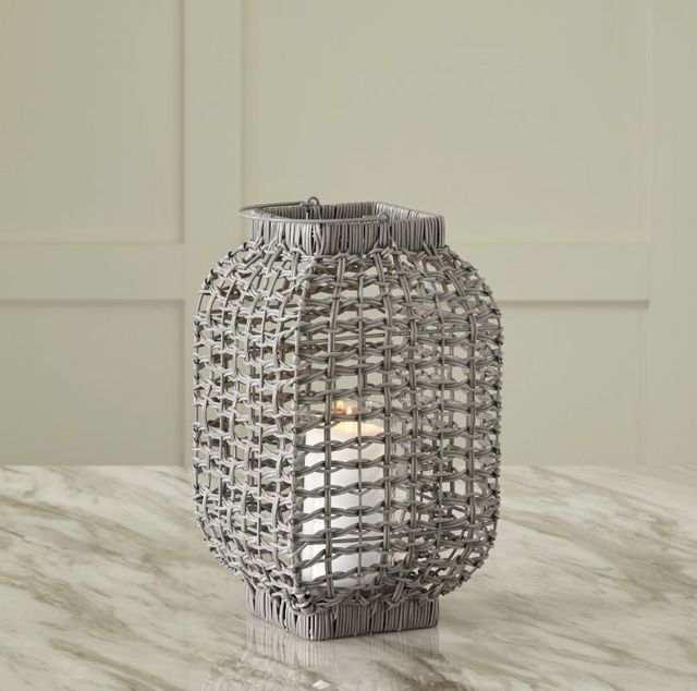 Signature Design by Ashley® Evonne Antique Gray 17" Lantern-4