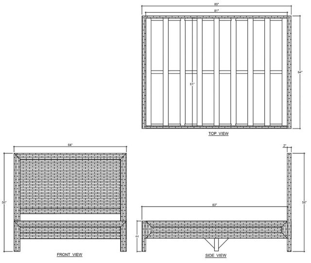 Bramble Kagu Queen Panel Bed-2