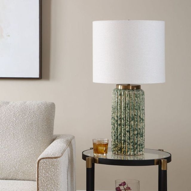 Uttermost® Hensley Ivory/Moss Green Table Lamp-2