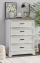 John Thomas Furniture® Summit Heather Gray/Mist 4-Drawer Chest-1