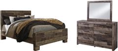 Benchcraft® Derekson 3-Piece Multi Gray Queen Panel Bed Set