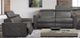 Via Furniture Philippe Gray Power Reclining Condo Sofa with Adjustable Headrest-1