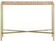 Currey & Company Dezi Natural Console Table with Brass Base-1