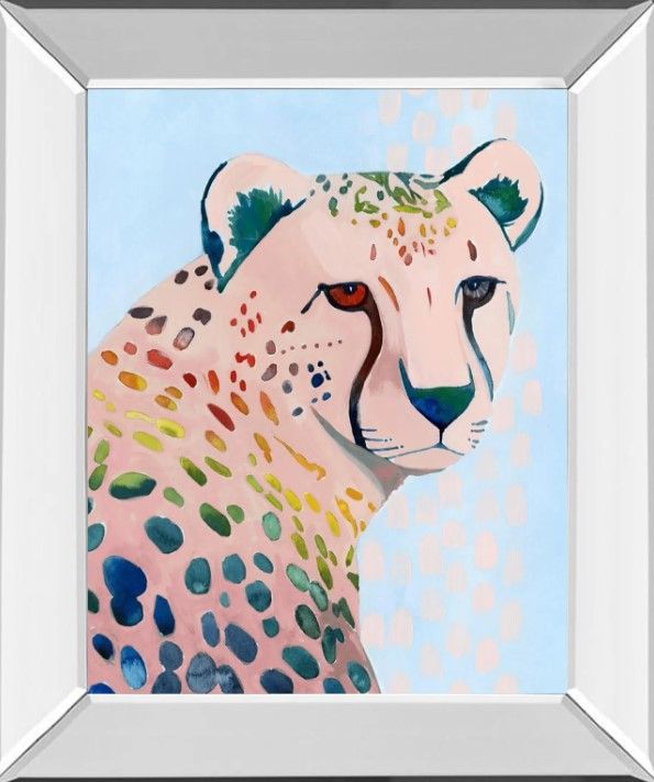 Classy Art Jungle Spectrum III by Grace Popp Mirrored Frame Wall Art-0