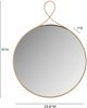 TOV Furniture Ravina Braided Brass Round Wall Mirror-2