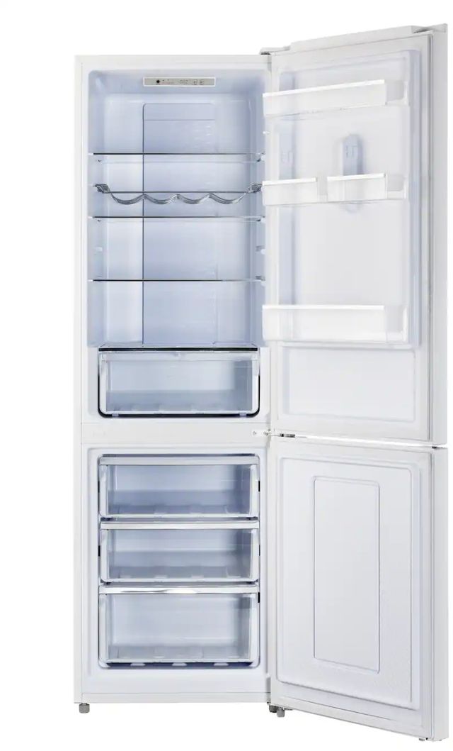 Unique Appliances 24" 11.7 Cu. Ft. White Off-grid Solar DC Bottom Freezer Refrigerator-1