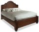 Durham Furniture Hudson Falls Antique Rye King High Arch Panel Bed-0