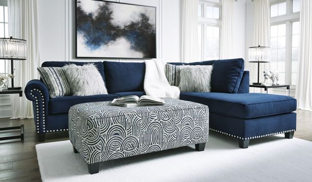 Signature Design by Ashley® Trendle Ink Oversized Accent Ottoman-2