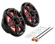Rockford Fosgate®  8” Black Color Optix™ Marine 2-Way Horn System-5