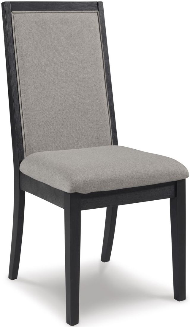 Signature Design by Ashley® Foyland Rich Brushed Black Dining Chair-0