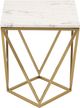 TOV Furniture Leopold White Marble Side Table-0