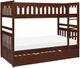 Homelegance® Rowe Dark Cherry Youth Twin/Twin Bunk Bed with Twin Trundle-0