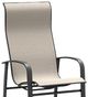 Homecrest™ Outdoor Living Customizable Harbor Aluminum/Fabric Outdoor Sling High Back Dining Chair-1