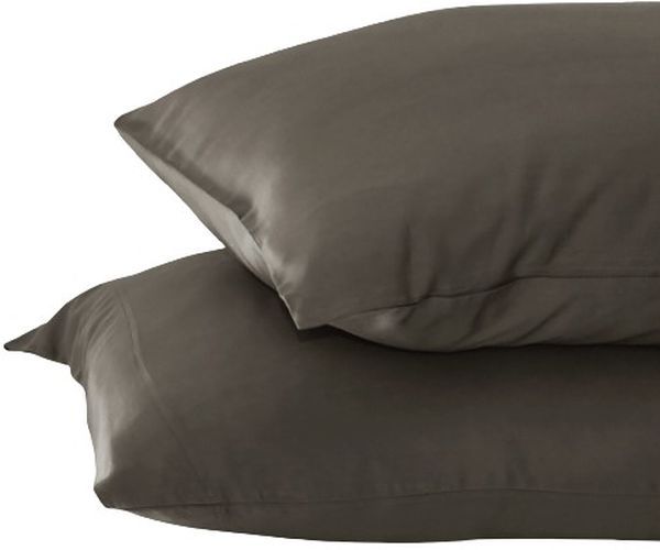 Cariloha Resort 2-Piece Bamboo Viscose Onyx Standard Pillow Case Set-0