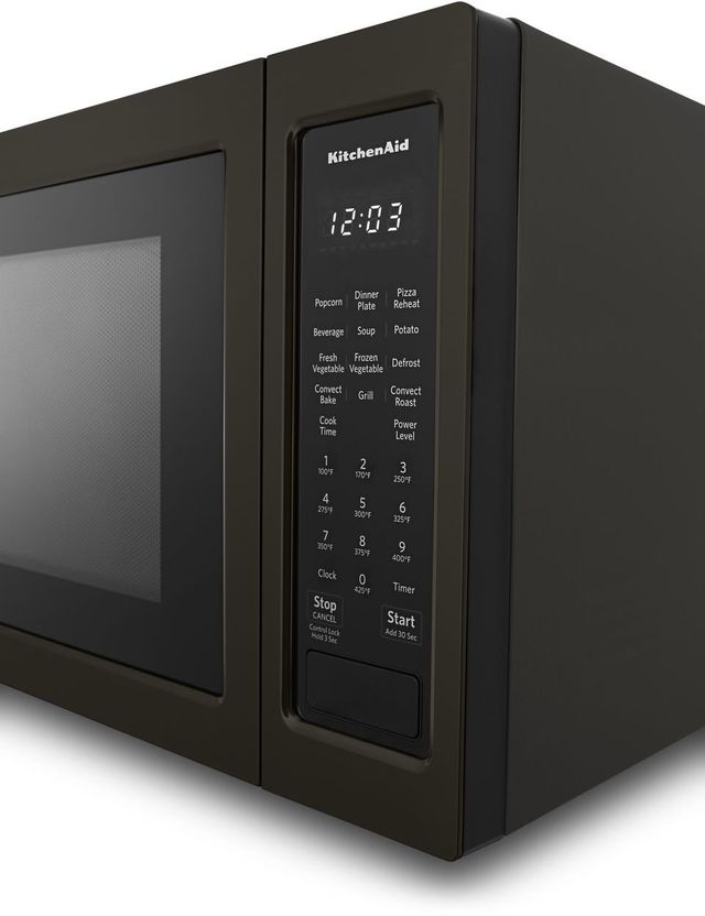 KitchenAid® 1.5 Cu. Ft. Black Stainless Steel with PrintShield™ Finish Countertop Convection Microwave-4