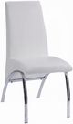 ACME Furniture Pervis 2-Piece Chrome/White Side Chair-0