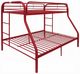 ACME Furniture Tritan Red Twin Over Full Youth Bunk Bed-0
