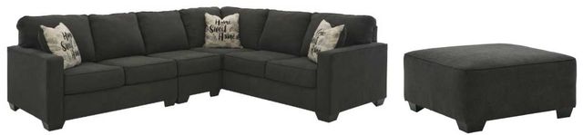 Signature Design by Ashley® Lucina 2-Piece Charcoal Living Room Set-0