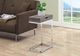 Monarch Specialties Inc. Dark Taupe Drawer Accent Table with Chrome Metal Frame-2