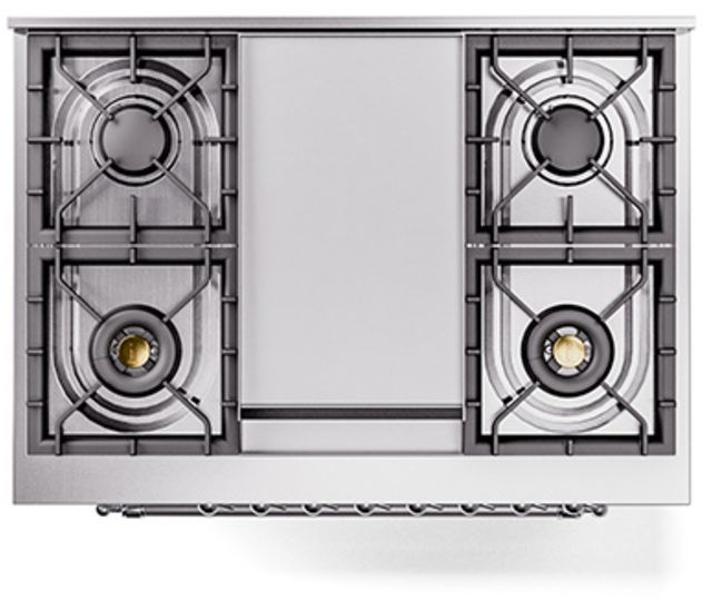 Ilve® Nostalgie II Series 36" White Pro Style Dual Fuel Range-2