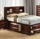 Furniture of America® Zosimo 4-Piece Dark Cherry Queen Bedroom Set-1