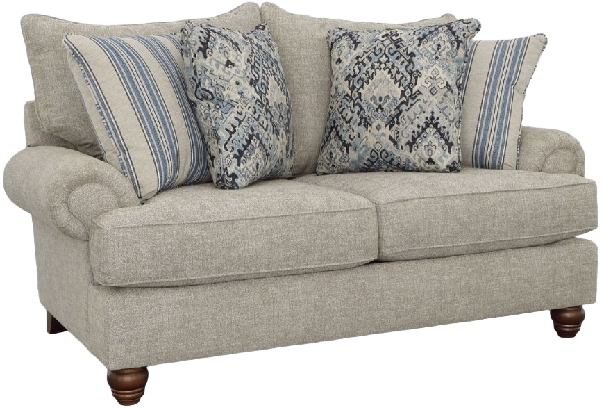 Craftmaster Customizable Craftmaster Essentials Bun Feet Loveseat Becker Furniture Twin Cities Minneapolis St. Paul MN