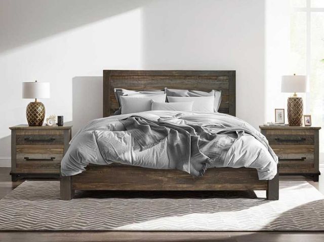 International Furniture Direct Loft Brown/Gray Nightstand-3