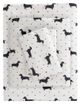 Olliix by True North by Sleep Philosophy Cozy Flannel Black Dogs Twin 100% Cotton Printed Sheet Set-0