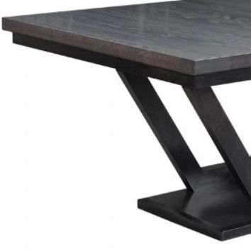 Country View Woodworking Customizable Serena Elm Top 48" Dining Table with 4-Leaves and Brown Maple Base-1