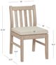 Linon Svana 2-Piece Beige/Natural Acacia Outdoor Dining Chair Set-2