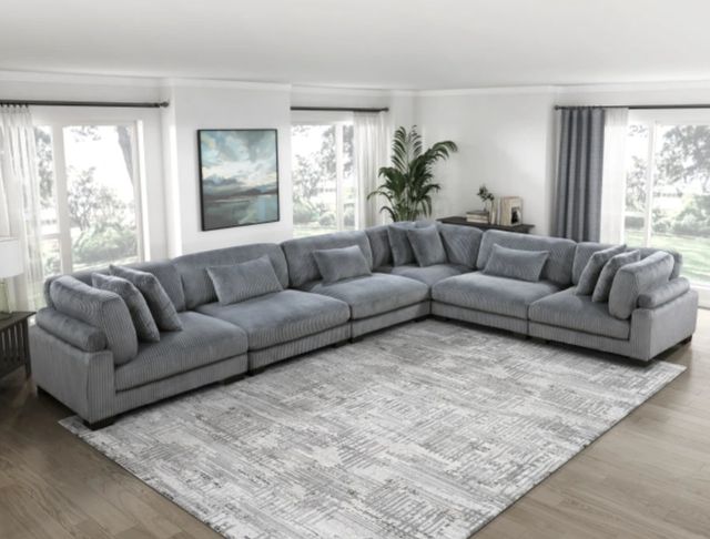 Homelegance® Traverse 6-Piece Gray Modular Sectional-1