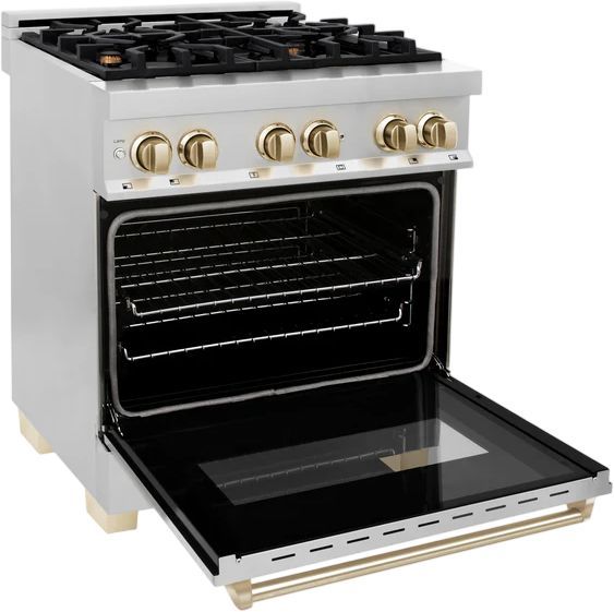 ZLINE Autograph Edition 30" Stainless Steel Pro Style Dual Fuel Range-1