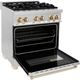 ZLINE Autograph Edition 30" Stainless Steel Pro Style Dual Fuel Range-1