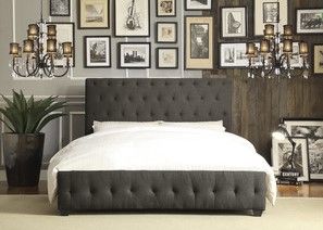 Mazin Furniture Baldwyn Dark Gray Queen Bed-3