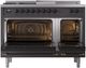 Ilve® Nostalgie II Series 48" Graphite Matte Pro Style Dual Fuel Range-1
