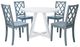 Powell® Maui 5-Piece Graphite/White Round Dining Table Set-0