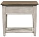 Liberty Furniture Heartland Tobacco End Table with Antique White Base-3